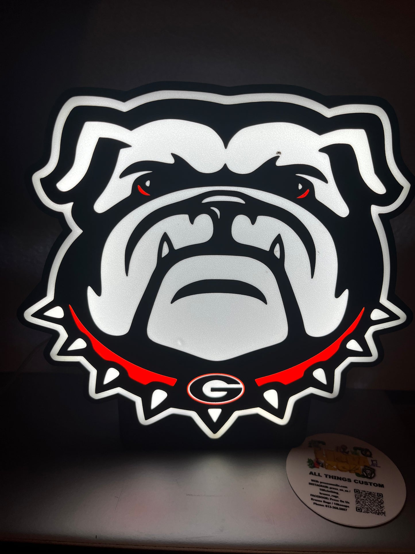 3D Dog Light box / Press On Us, LLC
