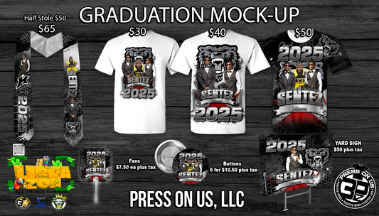 Graduation Shirts | Standard | Full Front | Full Coverage
