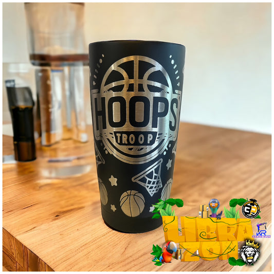 Hoops Troop Engraved 20oz Tumbler | Press On Us, LLC