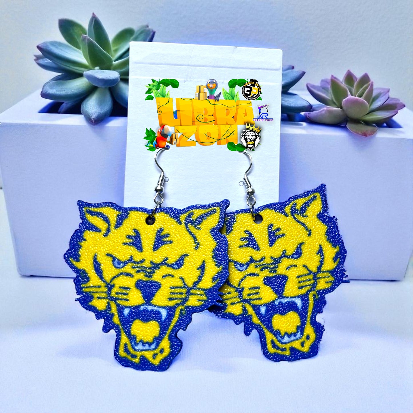 Fort Valley wildcat earrings