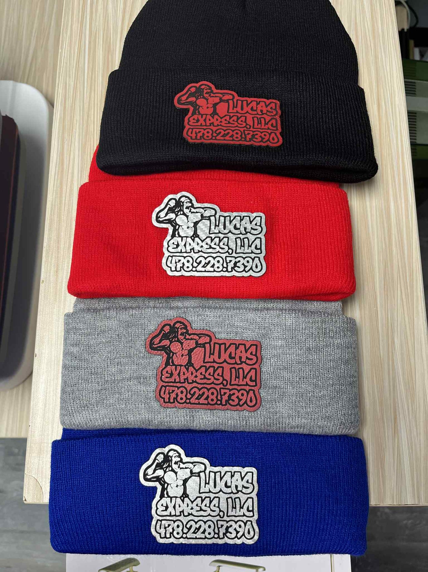 Lucas Express Beanie Hats | Press On Us, LLC