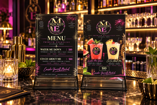 Acrylic Frame Style Menus