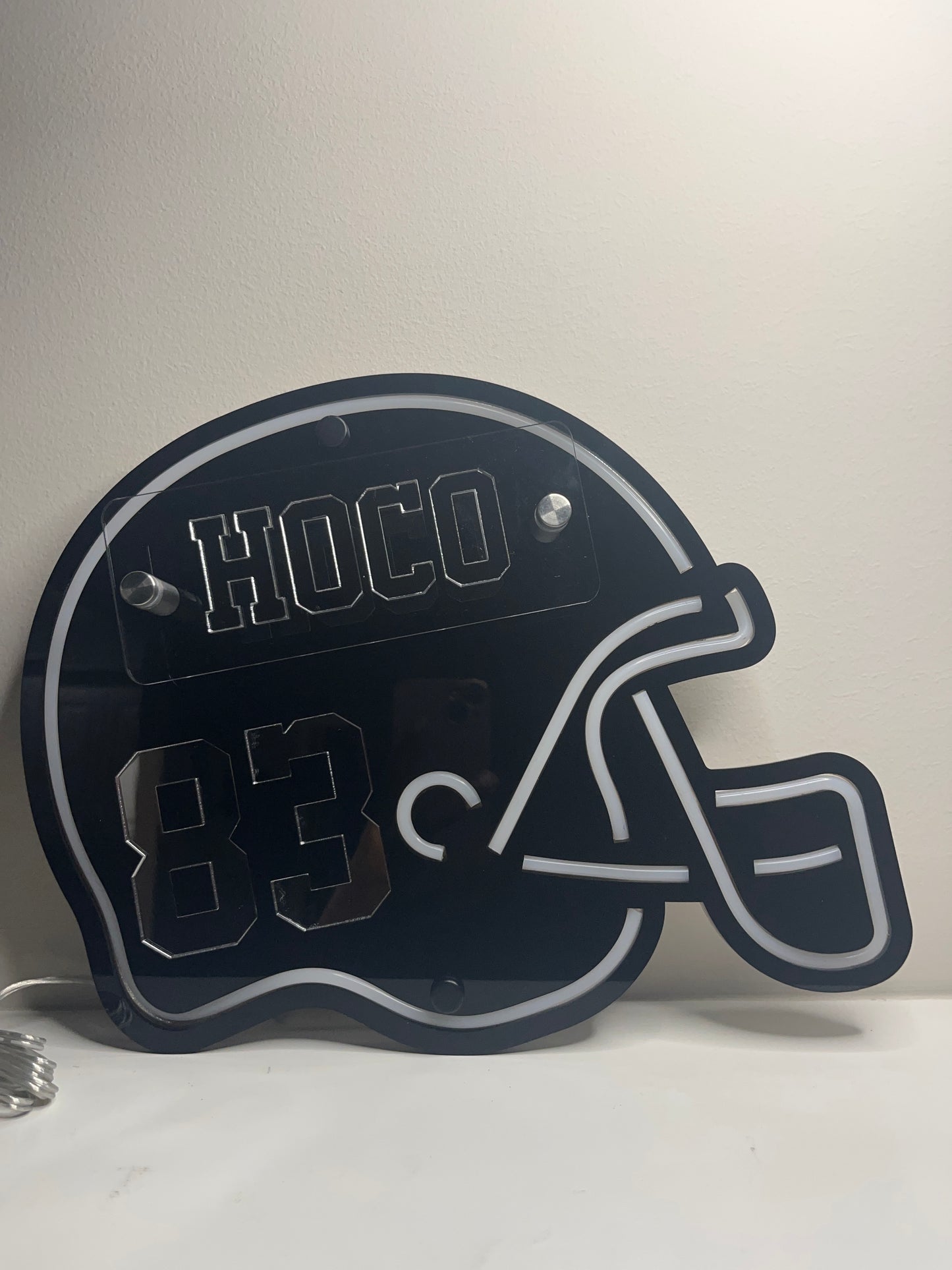 Football helmet Neon Light | Press On Us, LLC