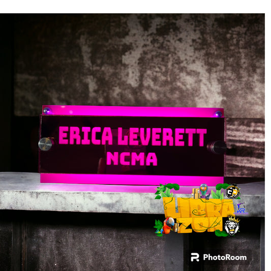 Desk Name Neon Light | Press On Us, LLC