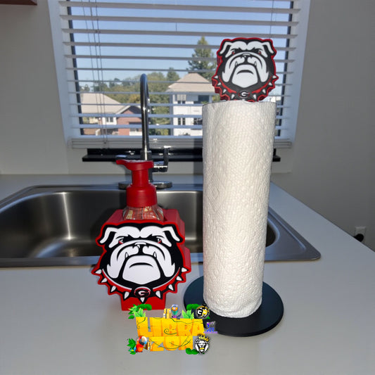 Paper Towel & Soap Dispenser (fits bath and body liquid soap bottles)