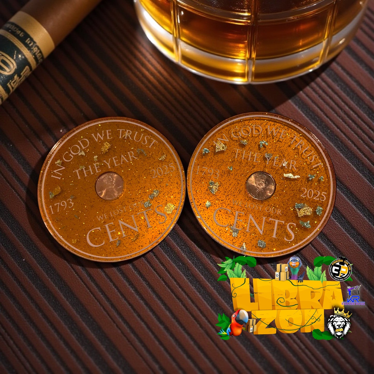 Penny Acrylic Ornaments / Coasters