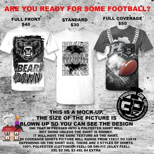 All Shirts | Standard | Full Front | Full Coverage
