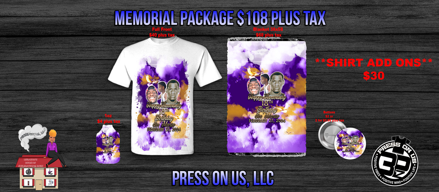 Memorial Packages | Press On US, LLC