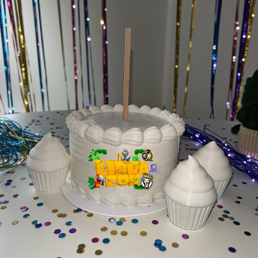 3D Faux Cake and Cupcakes
