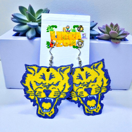 Fort Valley wildcat earrings