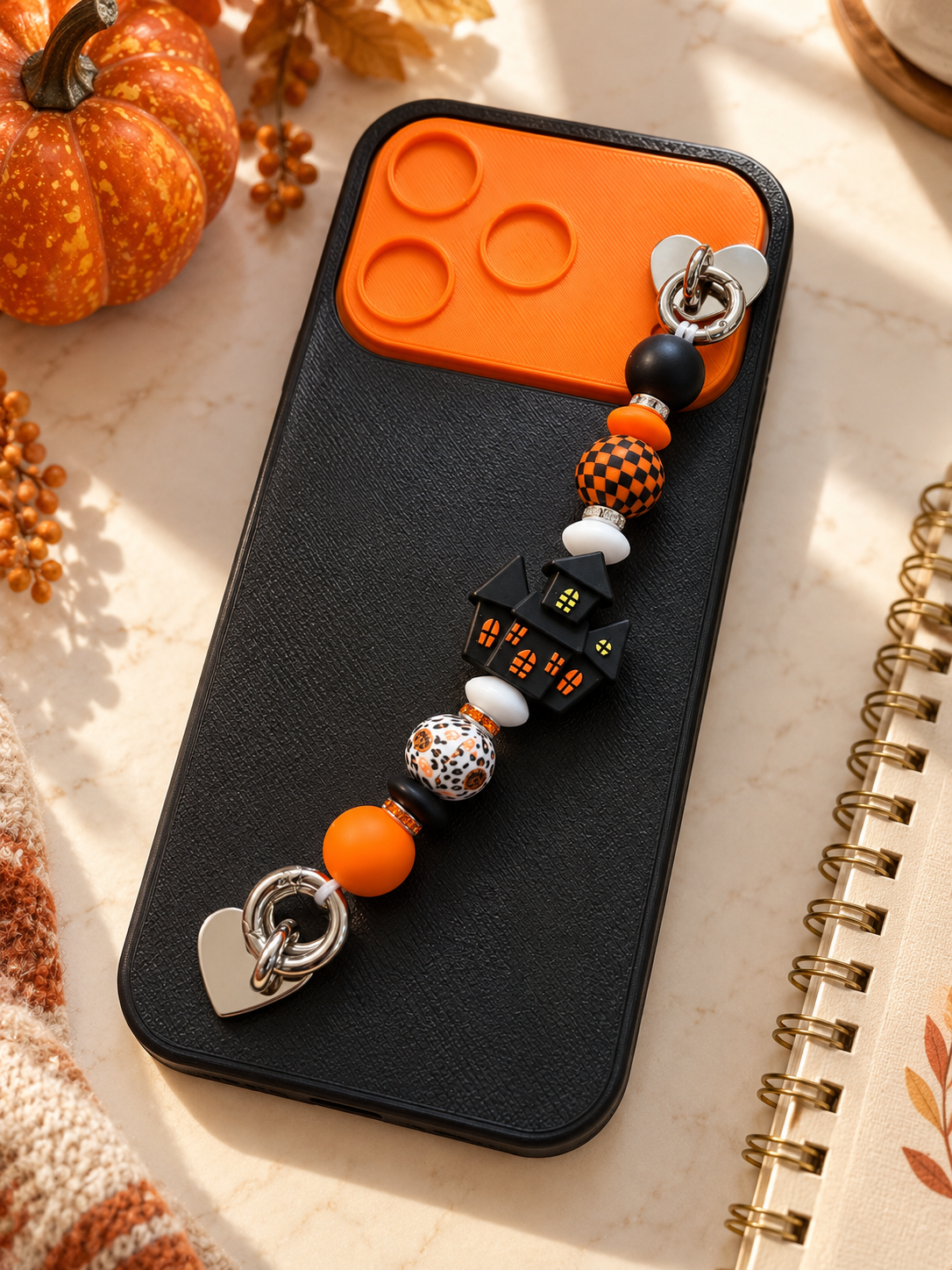 Beaded phone grips