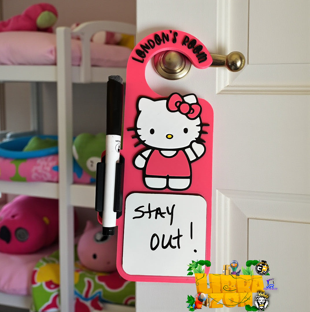 3D White board Door Hanger
