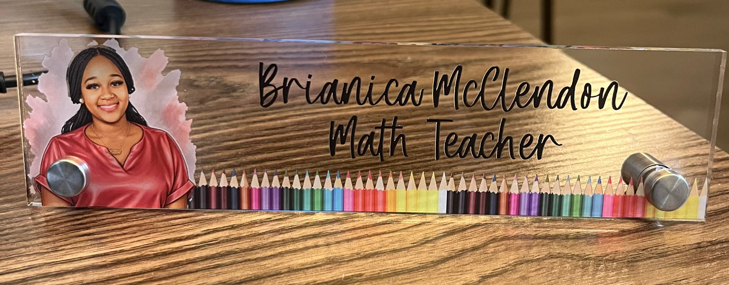 Acrylic Desk Name Plate