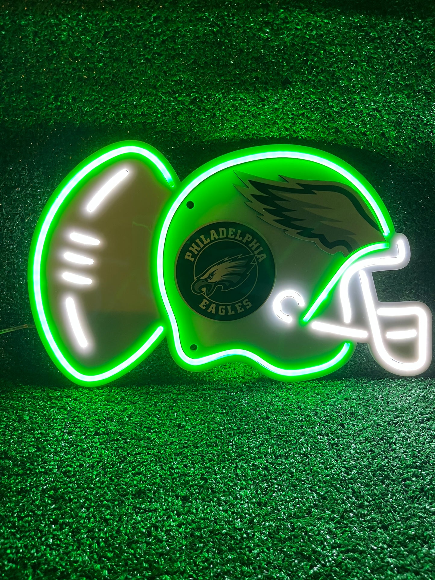 Football helmet Neon Light | Press On Us, LLC