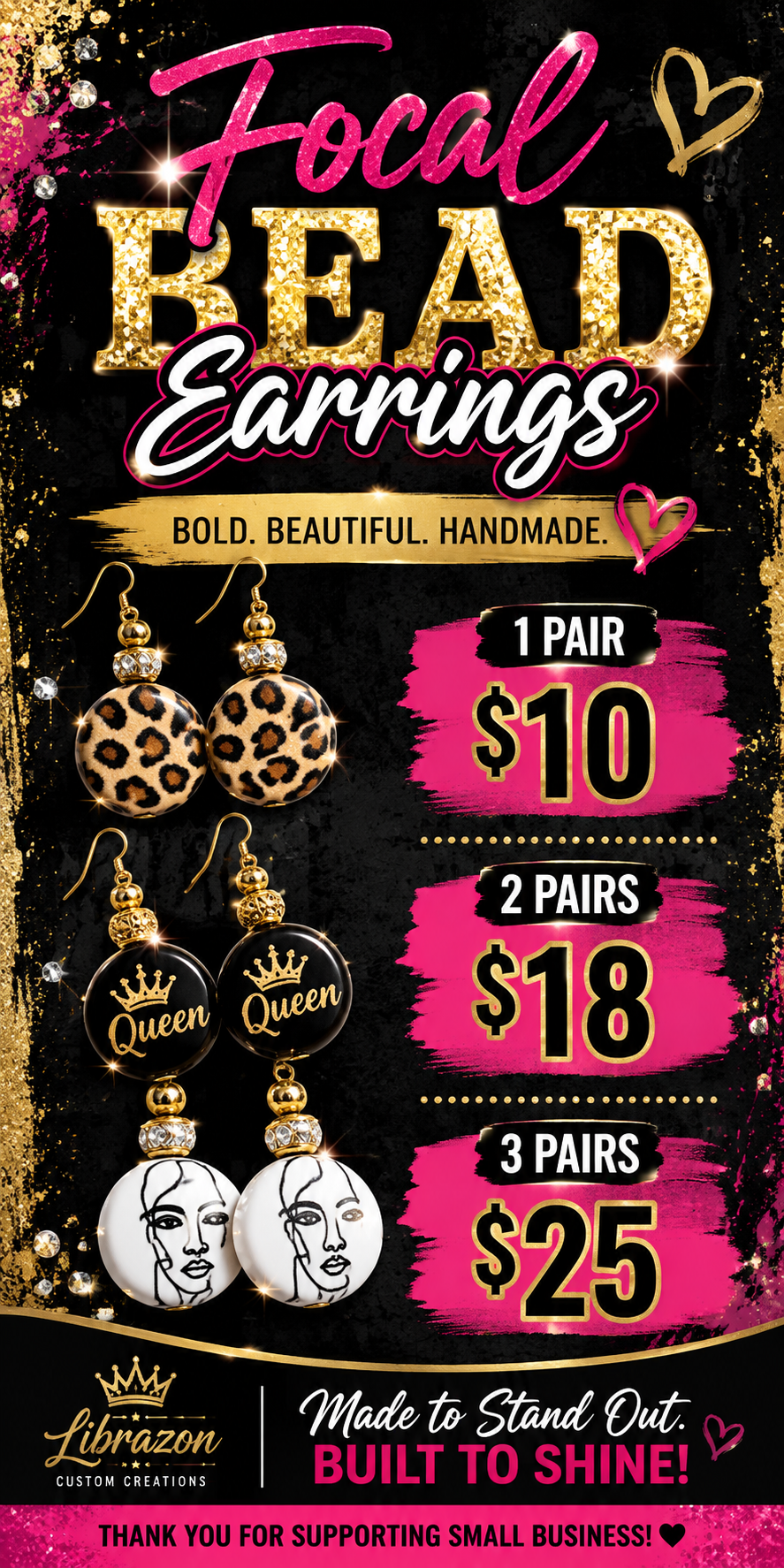 Focal Beaded Earrings
