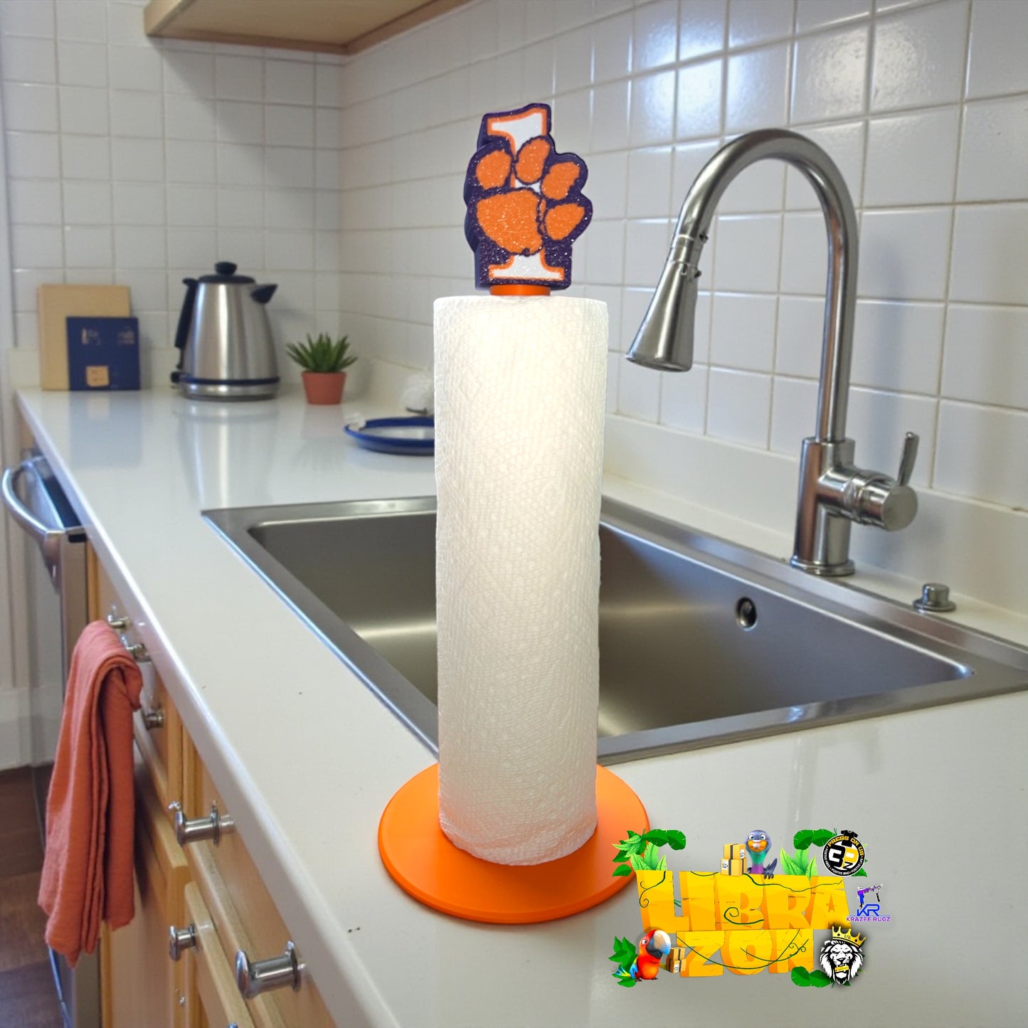 Paper Towel & Soap Dispenser (fits bath and body liquid soap bottles)