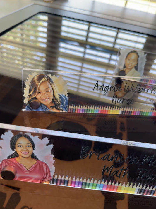 Acrylic Desk Name Plate