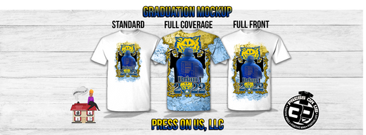 Graduation Shirts | Standard | Full Front | Full Coverage
